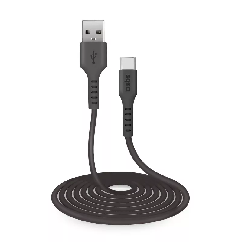 SBS TECABLETC3MTK USB-A naar USB-C kabel 3m zwart