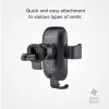 SBS Gravity autohouder met 10W draadloze oplader - zwart
