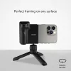 SBS Wireless Reflex set BT smartphone vlogging-kit met ministatief, Bluetooth-afstandsbediening en LED-ringlamp, zwart