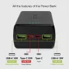 SBS powerbank 30000 mAh Power Delivery 20W multi-poort zwart