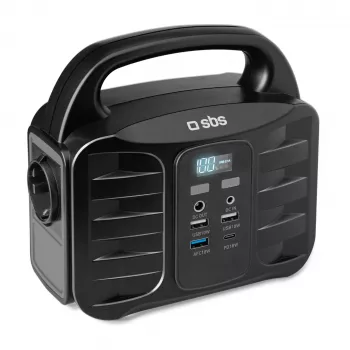SBS draagbaar powerstation 150W Fast Charge zwart (TEPOWST150W)