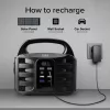 SBS draagbaar powerstation 150W Fast Charge zwart (TEPOWST150W)