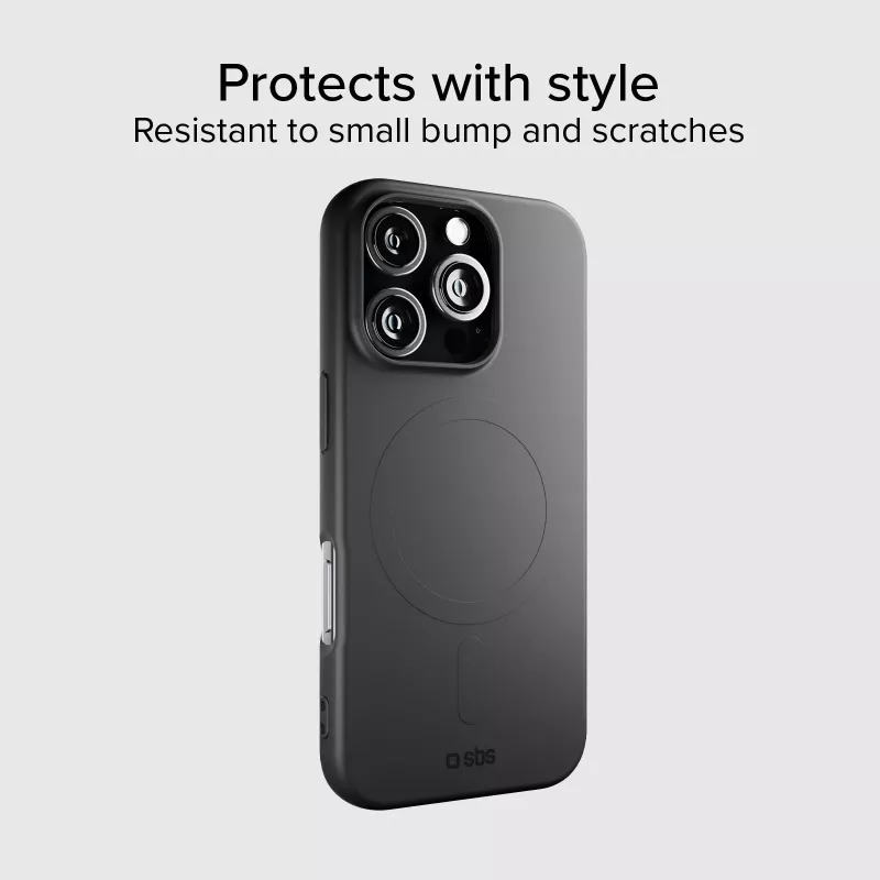 SBS Instinct cover met MagSafe voor iPhone 16 Pro zwart