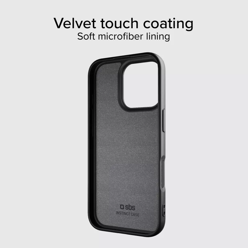 SBS Instinct cover met MagSafe voor iPhone 16 Pro zwart