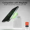 SBS 2-in-1 draadloos magnetisch oplaadstation - wit