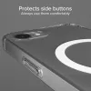 SBS Extreme Mag D3O MagSafe case voor iPhone 16e/17e - transparant