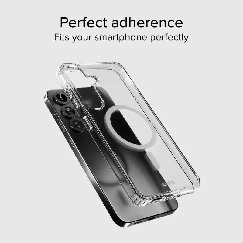 SBS Light Mag cover met MagSafe voor Galaxy S25 transparant