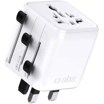 SBS TEADAPTUNI universele reisadapter - wit