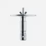 Manfrotto 163-10 Verlichting Spigot-adapter, 28 mm (1-1/8 in) met M10-schroefdraad, 120 mm plaat