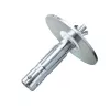 Manfrotto 163-10 Verlichting Spigot-adapter, 28 mm (1-1/8 in) met M10-schroefdraad, 120 mm plaat
