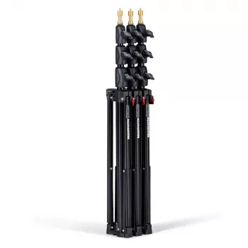 Manfrotto 1051BAC x 3 compacte lichtstatieven set met tas