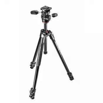 Manfrotto 290 serie MK290XTA3-3W statief met 3-wegkop (zwart)