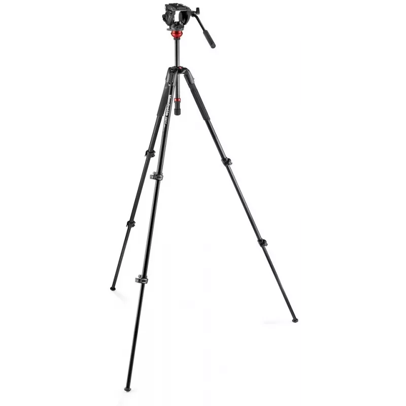 Manfrotto 190 videostatiefset met 500AH vloeistofkop