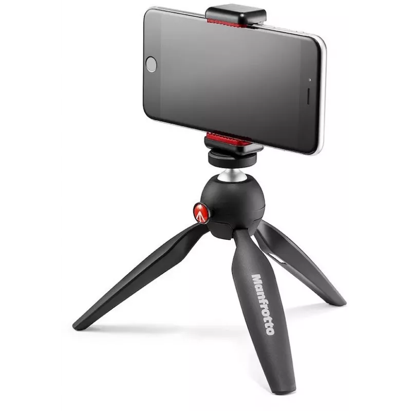 Manfrotto PIXI Smart ministatief met smartphonehouder - zwart