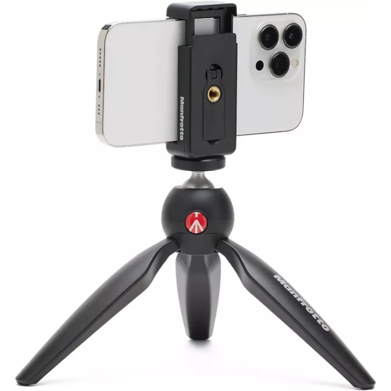 Manfrotto PIXI Smart ministatief met smartphonehouder - zwart