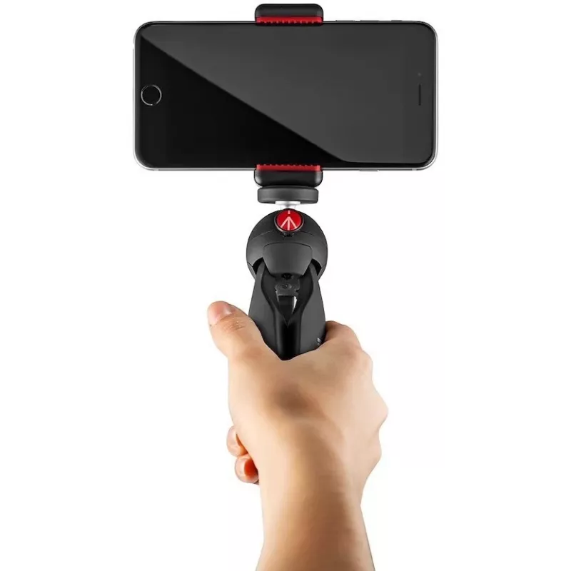 Manfrotto PIXI Smart ministatief met smartphonehouder - zwart