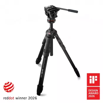 Manfrotto ONE aluminium statief met 500X fluidkop