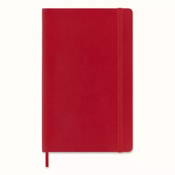 Moleskine Classic notitieboek Large A5 geruit scharlakenrood Soft Cover 192 pagina's