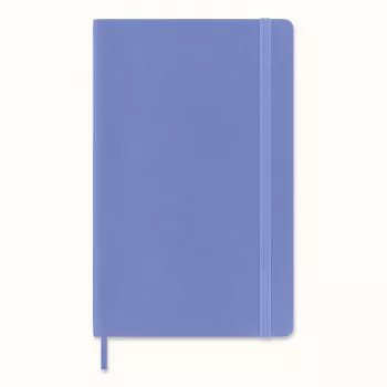 Moleskine Classic notebook large A5 gelinieerd hortensiablauw flexibele kaft