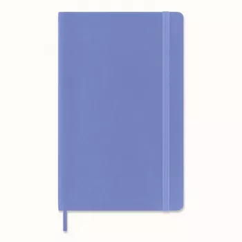 Moleskine Classic notebook large A5 gelinieerd hortensiablauw flexibele kaft