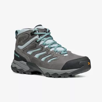 Scarpa Moraine Mid GTX dames wandelschoenen, GORE-TEX, bovenmateriaal van nubuk en mesh, PRESA HIK-04 zool, arctic, EU 37