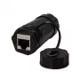 TECHLY IWP-MD C6A-IPGLT RJ45 female naar RJ45 female IP68 Cat6A SFTP koppeling, zwart