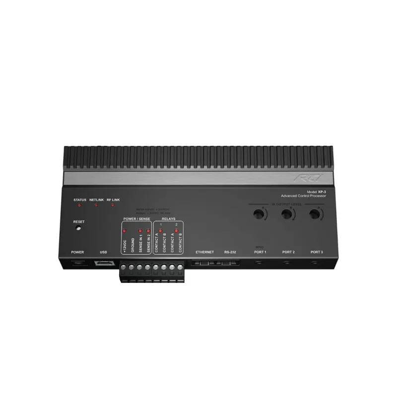 RTI XP-3 besturingsprocessor met RS232, IR, relais en I/O