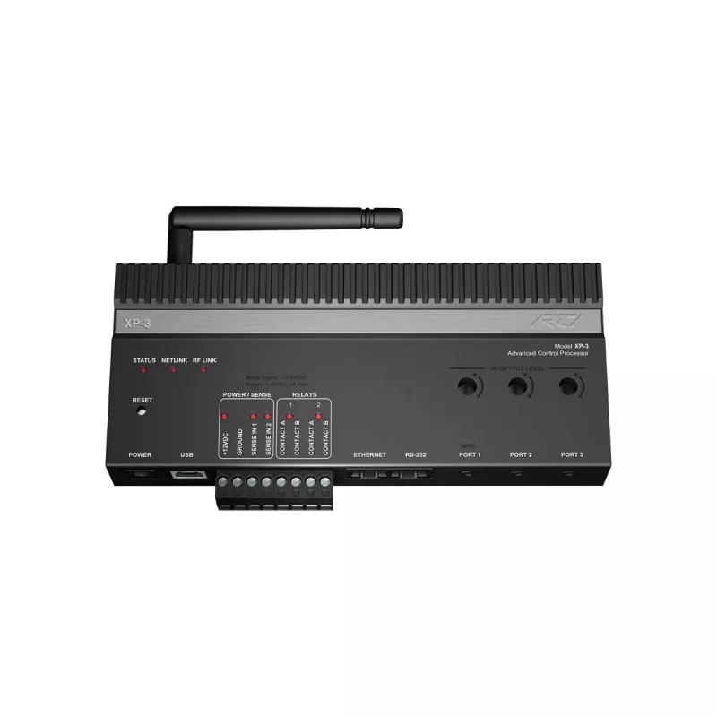RTI XP-3 besturingsprocessor met RS232, IR, relais en I/O