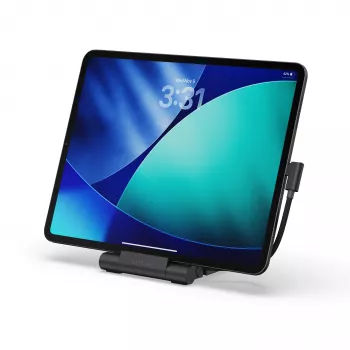Satechi On-the-Go opvouwbare standaard hub - USB-C 100W PD, USB-C 10 Gbps, USB-A 10 Gbps, micro/SD-kaartlezer 312 MB/s, 3.5mm jack, 4K HDMI (Space Gray)