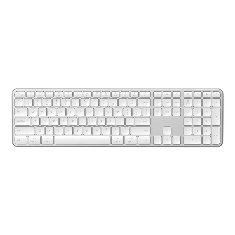 Satechi Slim EX3 draadloos Bluetooth-toetsenbord voor drie apparaten met Mac/Windows-modusschakelaar (Space Gray)