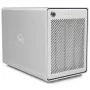 OWC Mercury Elite Pro Quad - HDD-behuizing - 2,5/3,5 inch - Serial ATA III - USB 3.1 Gen 2 Type-C - zilver