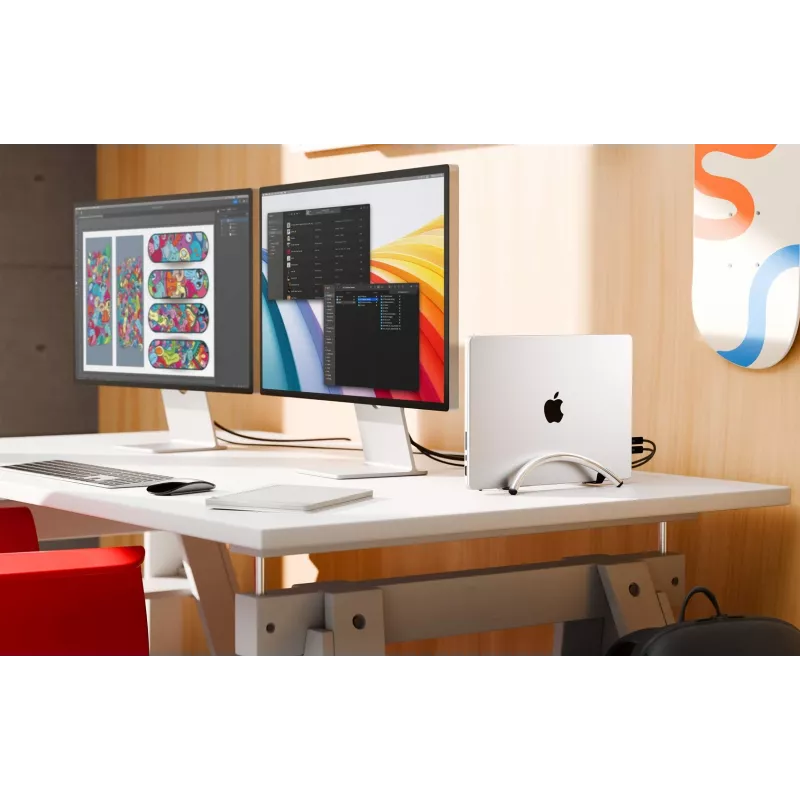 Twelve South BookArc Flex verticale laptopstandaard voor MacBook - chroom