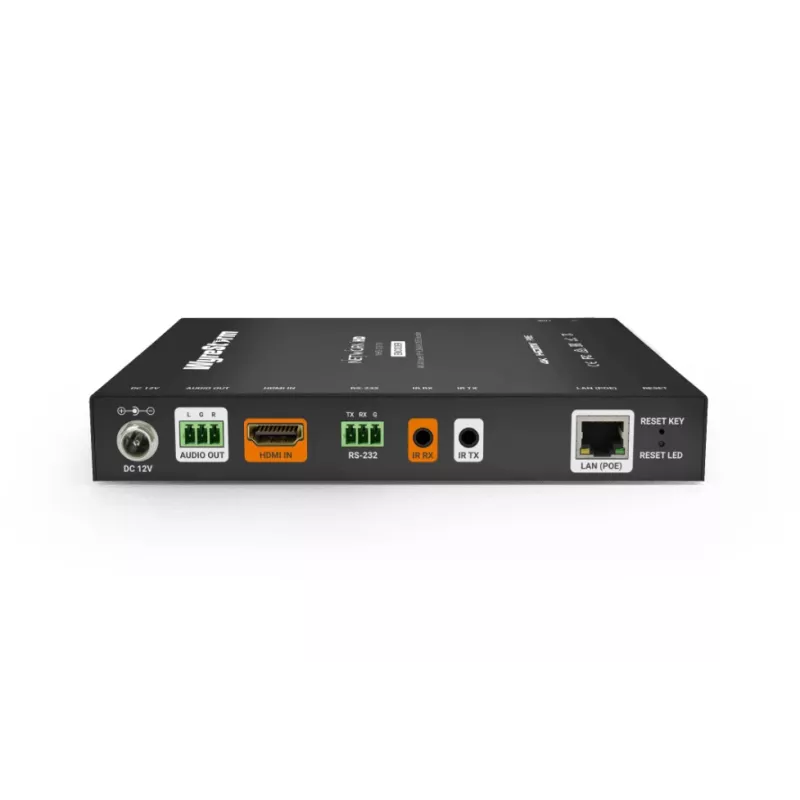 Wyrestorm NHD-120-TX AV over IP-encoder / transmitter, 1 kanaal, 4K UHD, H.264, H.265, AAC, LPCM, PoE