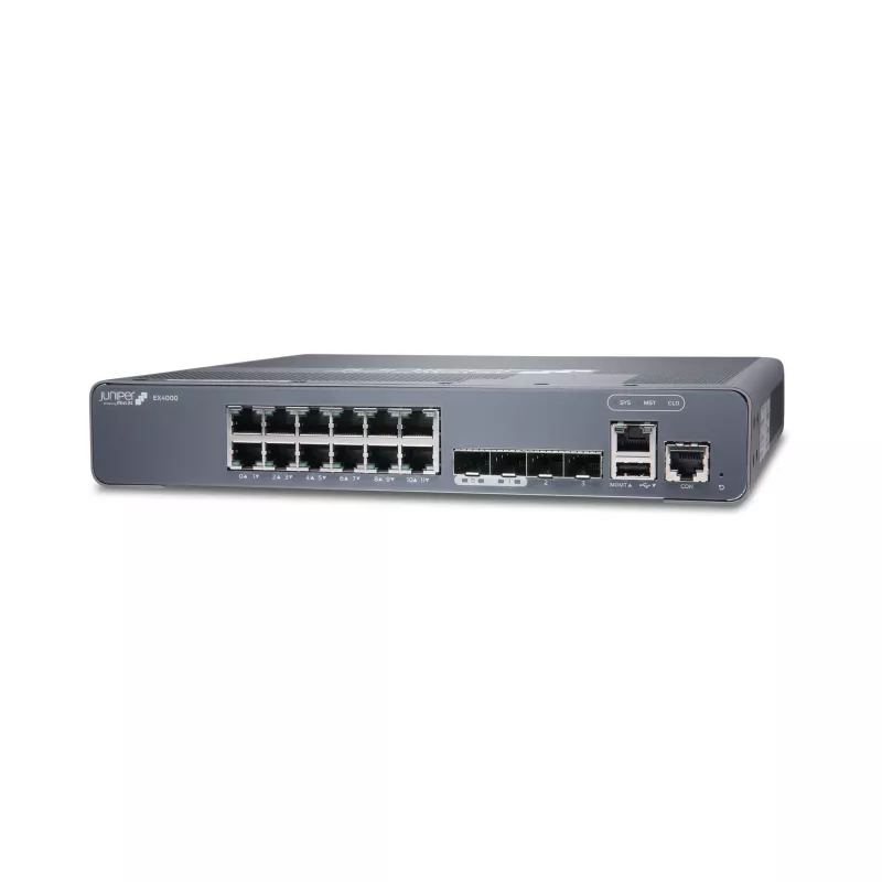 Juniper EX Series EX4000-12T switch - L3 managed - 12 poorten Gigabit PoE+