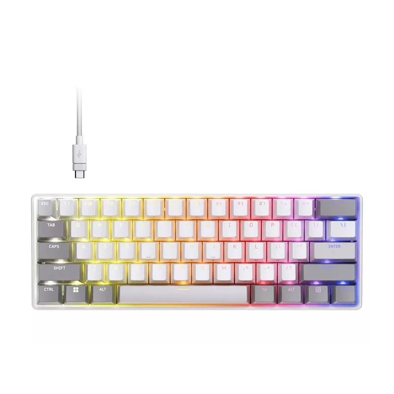 CORSAIR CLIPPER PRO MINI 60 Hall Effect Gaming-toetsenbord wit