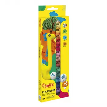 JOVI Plastilina modelleerklei gemengde 15 kleuren elk 15 g