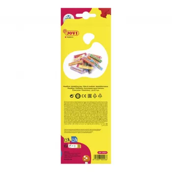 JOVI Plastilina modelleerklei gemengde 15 kleuren elk 15 g