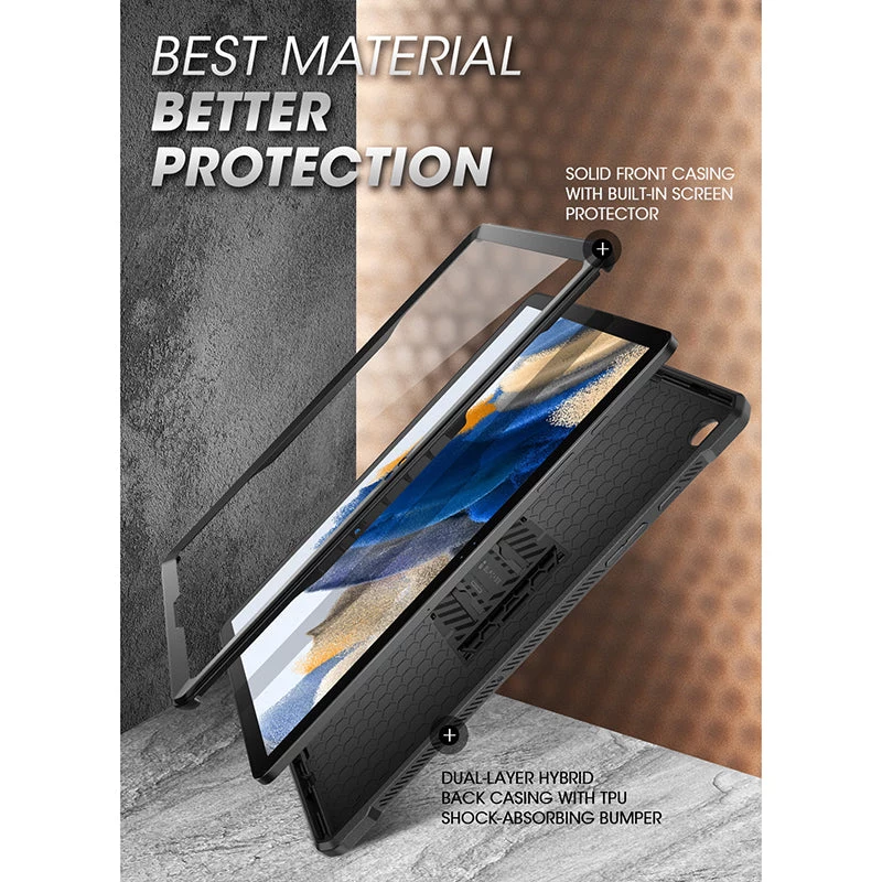 SUPCASE Unicorn Beetle Pro robuuste hoes voor Samsung Galaxy Tab A9+ Plus 11.0 (2023) - zwart