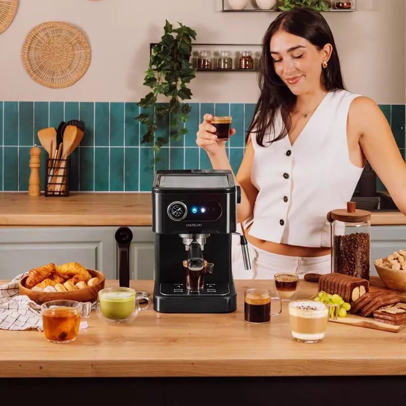 Cecotec Power Espresso 20 Pro espressomachine, 20 bar, 850 W, 1,5 L, zwart