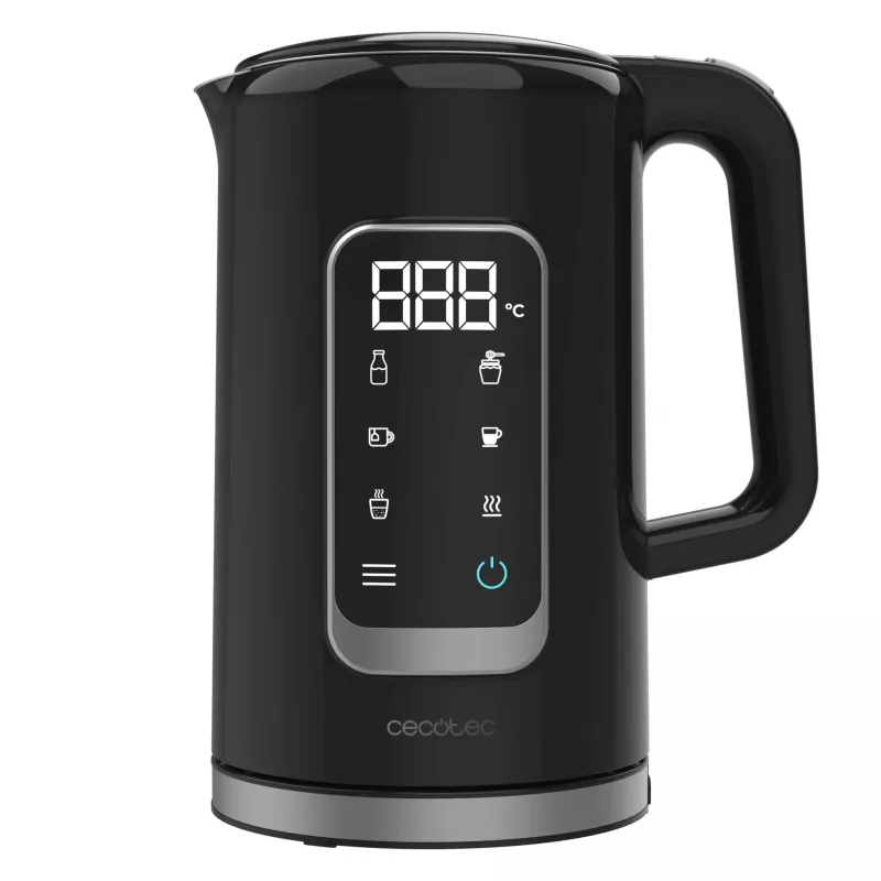 Cecotec ThermoSense 500 Touch Elektrische waterkoker, 1,7 L, 2200 W, zwart
