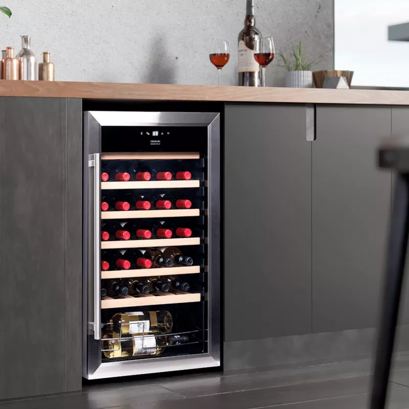 CECOTEC Bolero GrandSommelier 34030 Inox compressor-wijnkoeler voor 34 flessen