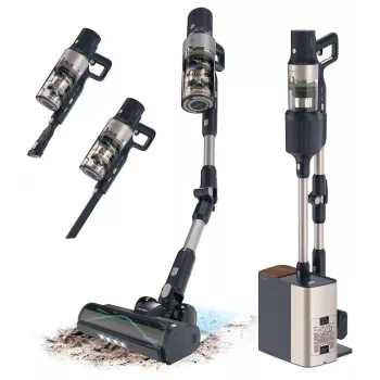 Cecotec Conga Rockstar 5500 Hurricane Station Flex 3-in-1 accu-stofzuiger, 26 kPa, 680 W, 90 min looptijd, lithium-ion