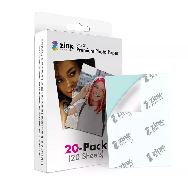 ZINK Premium fotopapier 2x3 20 vel glanzend