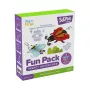 myFirst 3dPen Make Filaments Fun Pack Insect Adventure - creatieve set voor 3D-pen: 5 sjablonen, 17 PCL-filamentstrengen (34 m), pull-back automodule, thermoplastfolie