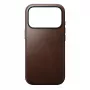 NOMAD Modern Leather Case voor iPhone 17 Pro - Rustic Brown Horween leer met MagSafe