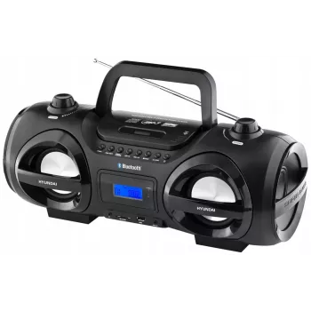 Hyundai TRC985BT draagbare cd-boombox met bluetooth, FM/AM-radio, MP3/USB-weergave, zwart
