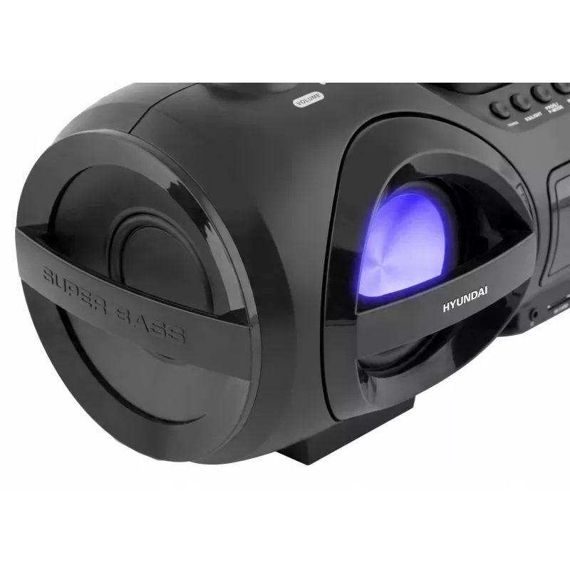 Hyundai TRC985BT draagbare cd-boombox met bluetooth, FM/AM-radio, MP3/USB-weergave, zwart