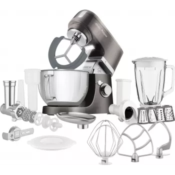 SENCOR STM 6378BK staafmixer 1000 W, 4,5 L RVS-kom, planetaire menger, zwart