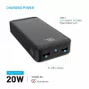 Fixed Zen2 20 Powerbank, 20000 mAh, PD 20 W, lcd-display, zwart