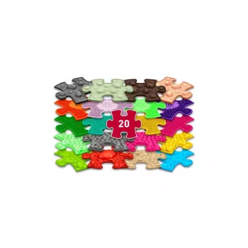 Muffik sensorische orthopedische mat set 20-in-1 mini puzzel 20x sensorische matten MFK-051
